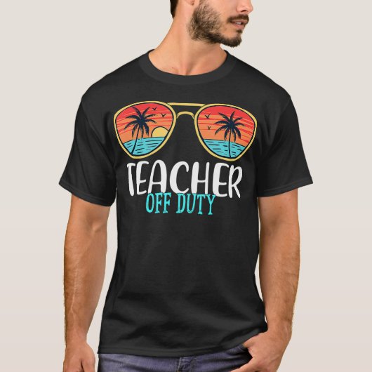 Leraar met dienst Happy Last Day of School Summer T-shirt (Voorkant)
