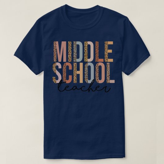 Leraar middelbare school 100 dagen school terug na t-shirt (Design voorkant)