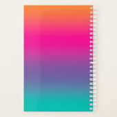 Leraar Middelbare School Kleurrijke Ombre Planner (Achterkant)