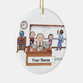 Leraar, middelbare school - man keramisch ornament (Rechts)