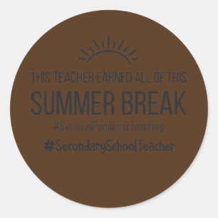 Leraar middelbare school verdiende dit alles ronde sticker