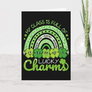 Leraar Mijn Klas Is Vol Lucky Charm St Patricks D Kaart