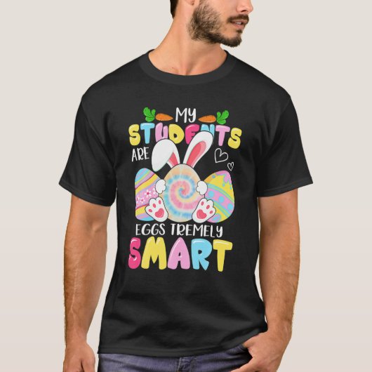 Leraar Mijn studenten zijn zeer slimme Eieren T-shirt (Voorkant)