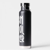 Leraar Minimalistische Witte Tekst Waterfles (Links)