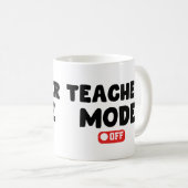 Leraar Mode of Trendy Desing, Funny Sayings Koffiemok (Voorkant rechts)
