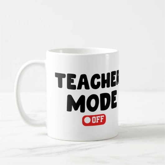 Leraar Mode of Trendy Desing, Funny Sayings Koffiemok (Links)