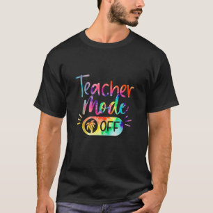 Leraar Mode Off Tie Dye Grappige School Zomervakan T-shirt