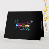 Leraar Mode Uit Gelukkig Laatste Dag van School Zo Kaart (Gele Bloem)