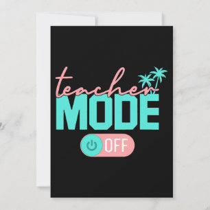 Leraar mode van Happy Last Day of School Summer B Kaart