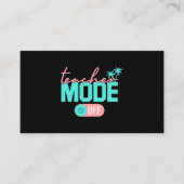 Leraar mode van Happy Last Day of School Summer B Visitekaartje (Voorkant)