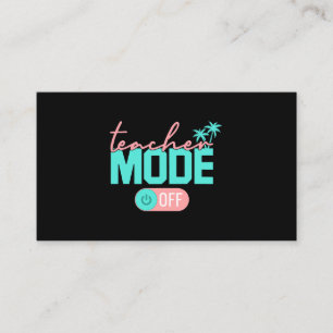 Leraar mode van Happy Last Day of School Summer B Visitekaartje