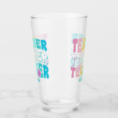 Leraar Moderne Regenboog Kleuren Gepersonaliseerde Glas (Links)