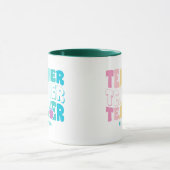 Leraar Moderne Regenboog Kleuren Gepersonaliseerde Mok (Midden)