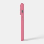 Leraar | Moderne Roze Afstuderen Eigen Naam iPhone Hoesje (Linkerkant)