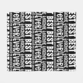 Leraar moderne typografie eenvoudig uniek bedankt fleece deken (Voorkant (Horizontaal))