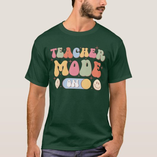 Leraar Modus Aan Backo School vriend T-shirt (Voorkant)