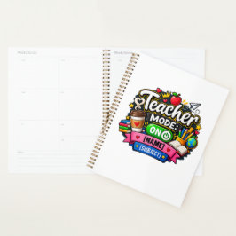 Leraar Modus Aan Grappige Persoonlijke Leraar Planner