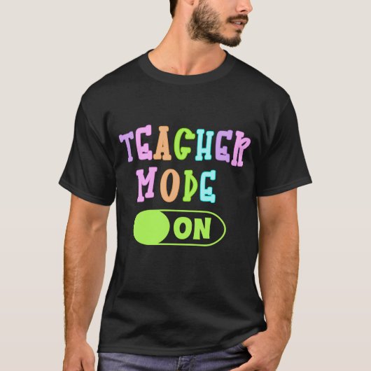 Leraar Modus Aan Kussen T-shirt (Voorkant)