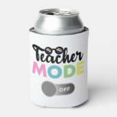 Leraar Modus Uit Functie Laatste Dag Van Het Schoo Blikjeskoeler (Blikje Voorkant)