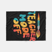 Leraar Modus Uit Laatste Dag Van School Kunstleraa Fleece Deken (Voorkant (Horizontaal))