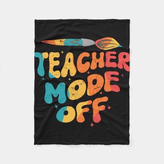 Leraar Modus Uit Laatste Dag Van School Kunstleraa Fleece Deken (Voorkant)