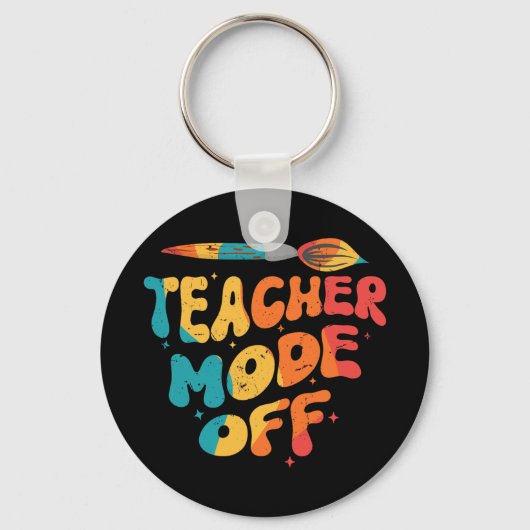 Leraar Modus Uit Laatste Dag Van School Kunstleraa Sleutelhanger (Voorkant)
