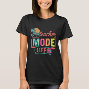 Leraar Modus Uit Retro Tropische Palmbomen Zomer T-shirt