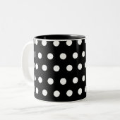 Leraar Mok Groen Apple Black met witte pokadop (Voorkant links)