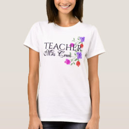 Leraar Mooie Waterverf Bloemstuk Aangepast  T-shirt