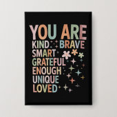 Leraar Motivatie eerste dag terug naar school Button (Voorkant)