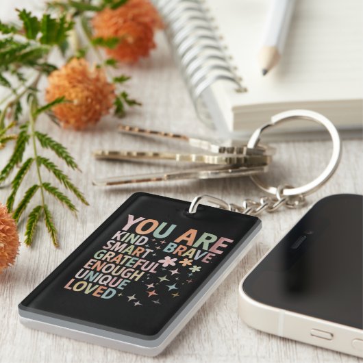 Leraar Motivatie eerste dag terug naar school Sleutelhanger (Voorkant Rechts)