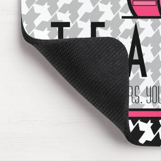 Leraar Mousepad - Houndstooth Muismat (Hoek)