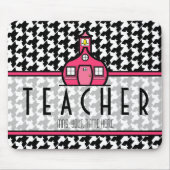 Leraar Mousepad - Houndstooth Muismat (Voorkant)