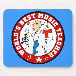 Leraar Mousepad van de Muziek van de wereld de Muismat