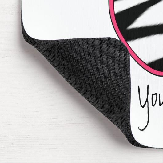 Leraar Mousepad - Zebra Print Apple Muismat (Hoek)