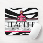 Leraar Mousepad - Zebra Print Muismat (Met muis)
