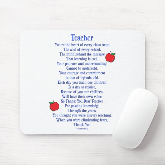 leraar muismat (Met muis)