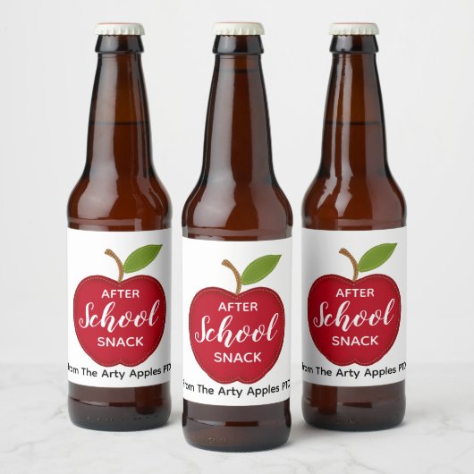 Leraar Na school snack bier Bier Etiket (Flessen)