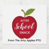 Leraar Na school snack bier Bier Etiket (Enkel label)