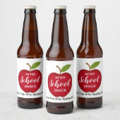 Leraar Na school snack bier Etiket (Flessen)