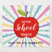 leraar Na schooltijd snack bier Bier Fles Etiket (Enkel label)