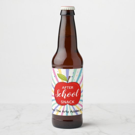 leraar Na schooltijd snack bier Bier Fles Etiket (Voorkant)