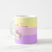 Leraar naam & graad pastel kleurig koffiemok (Voorkant links)