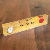 leraar naambordje (Zijkant)