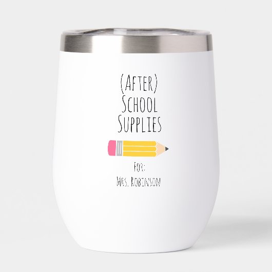Leraar Nao school Benodigdheden Potlood (Achterkant)