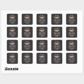 Leraar neemt hand in hand vierkante sticker (Vel)