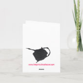 Leraar Notecard - de Verf ploetert Apple Notitiekaartje (Achterkant)