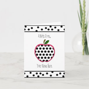 Leraar Notecard - Stip Apple Kaart