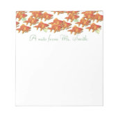 leraar notitieblok (Voorkant)