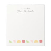 leraar notitieblok (Voorkant)